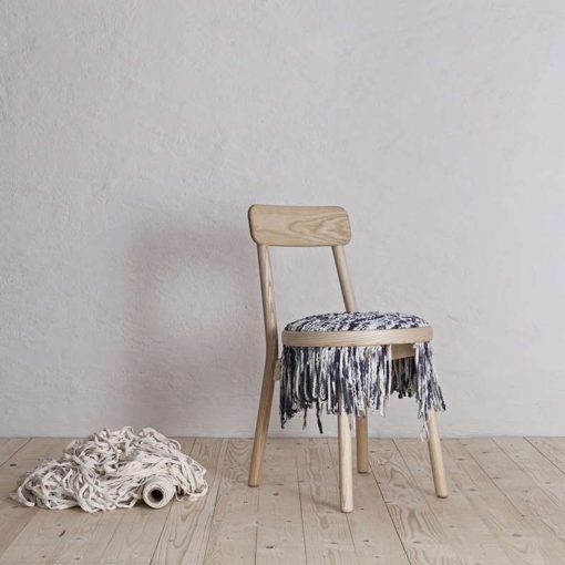 Canvas Wooden Chair by Stoft