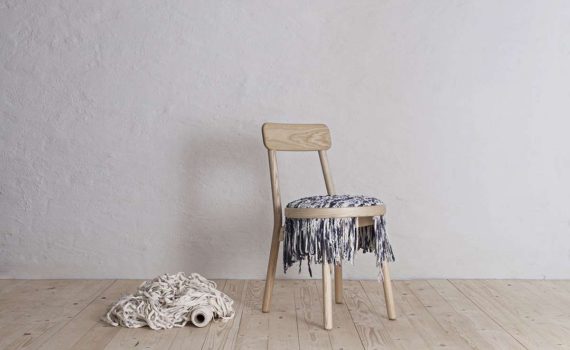 Canvas Wooden Chair by Stoft