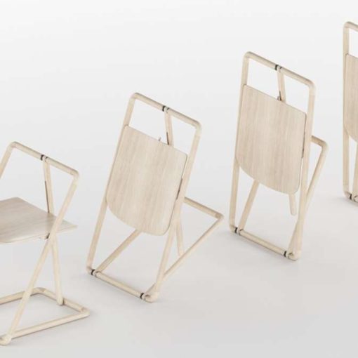 Compact Folding Chair Flipp by Mhd Al Sidawi
