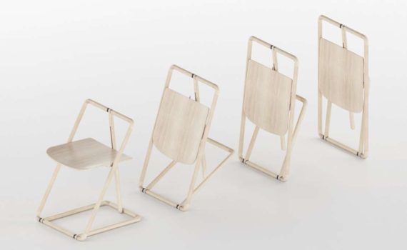 Compact Folding Chair Flipp by Mhd Al Sidawi
