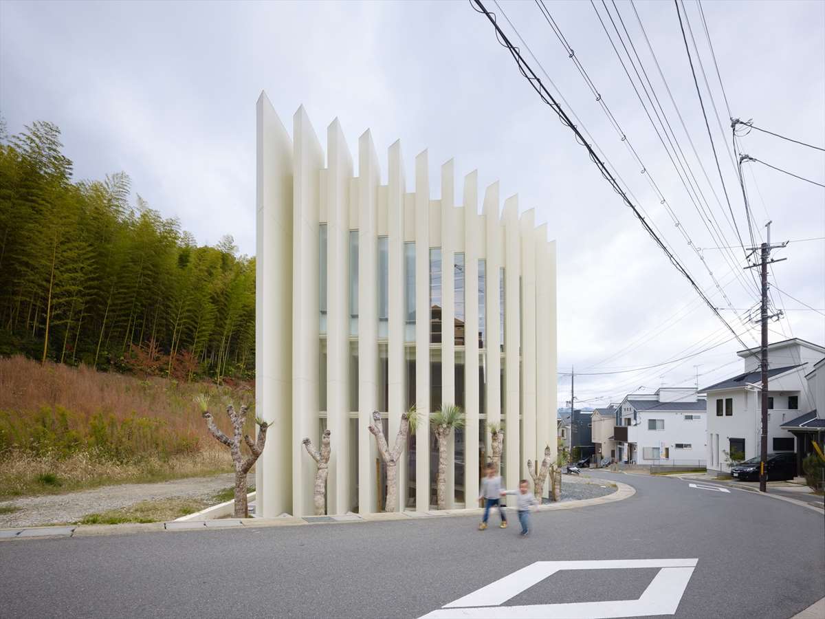 Unique Family Residence in Japan with Louvered Facade