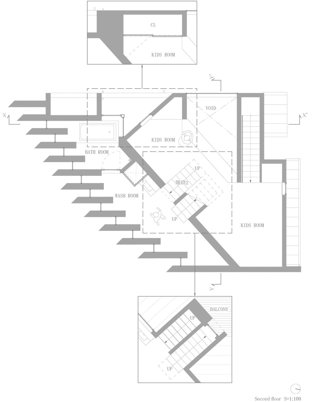 Unique Family Residence in Japan with Louvered Facade