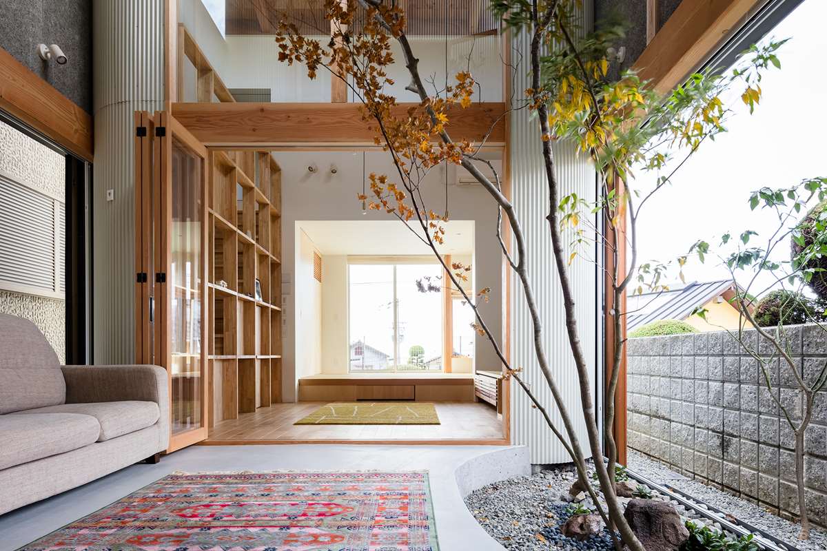 Indoor garden in Japanese House