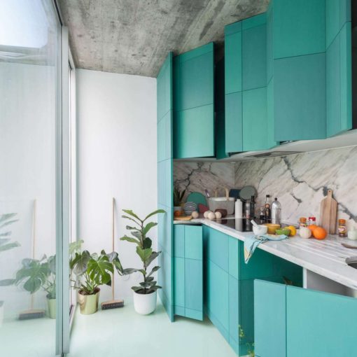 Apartment on a Mint Floor by fala atelier