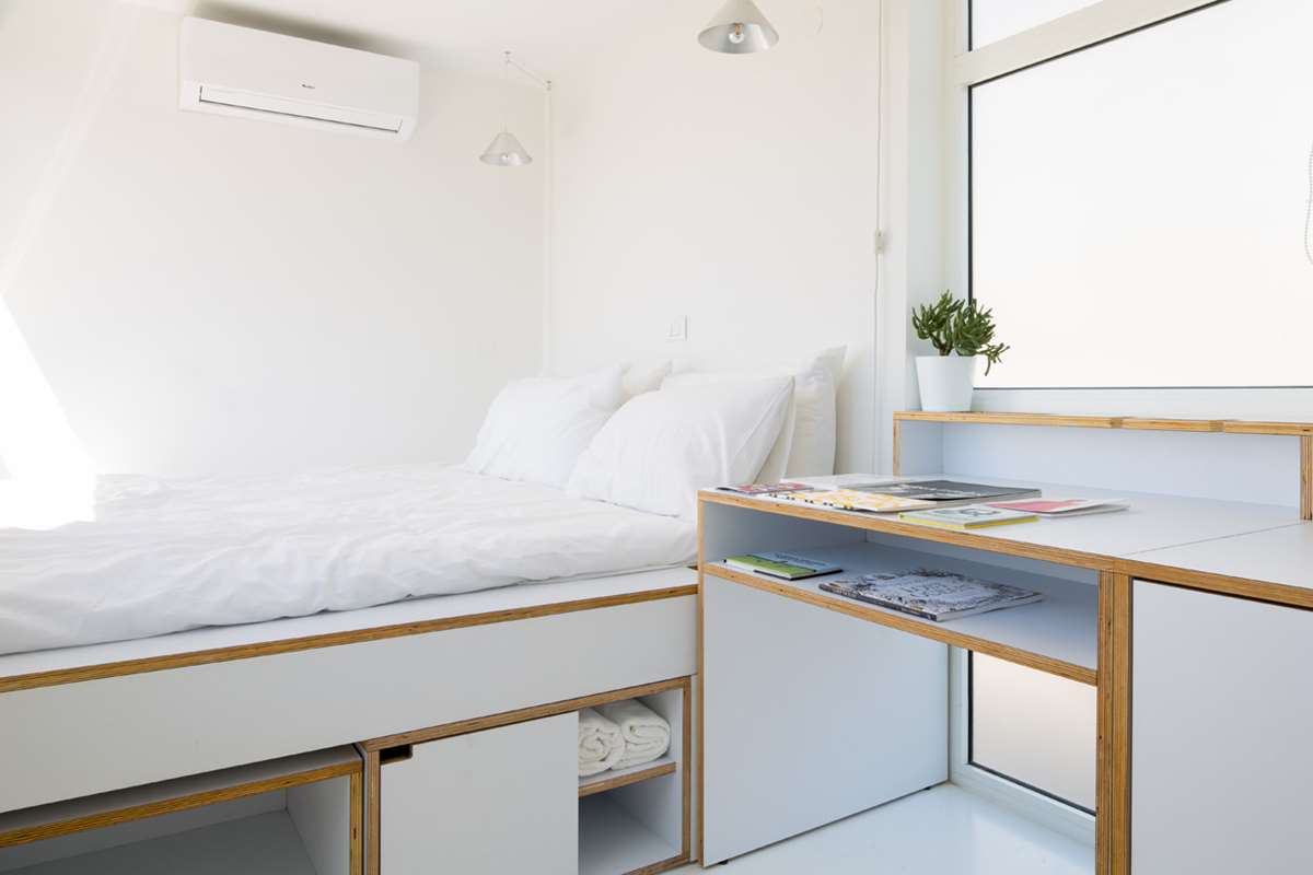 Tiny Shoebox Apartment Interiors by Elie Metni