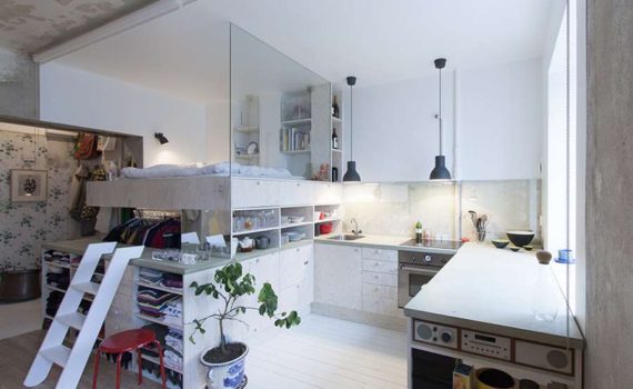 Tiny Apartment Renovation in Stockholm by Karin Matz