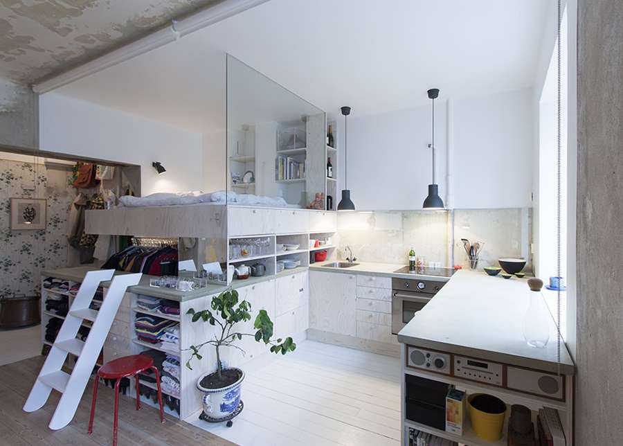 Tiny Apartment Renovation in Stockholm by Karin Matz