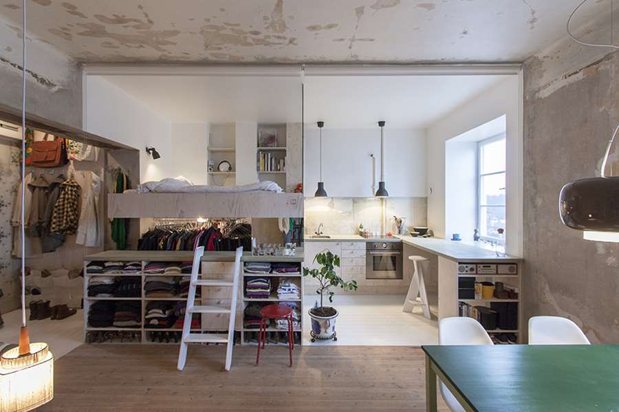 Tiny Apartment Renovation in Stockholm by Karin Matz