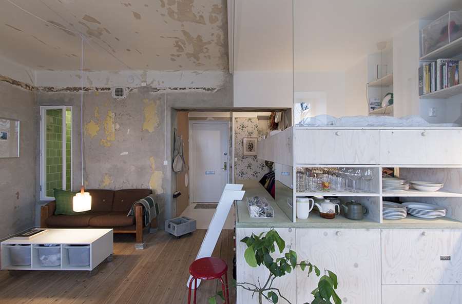 Tiny Apartment Renovation in Stockholm by Karin Matz