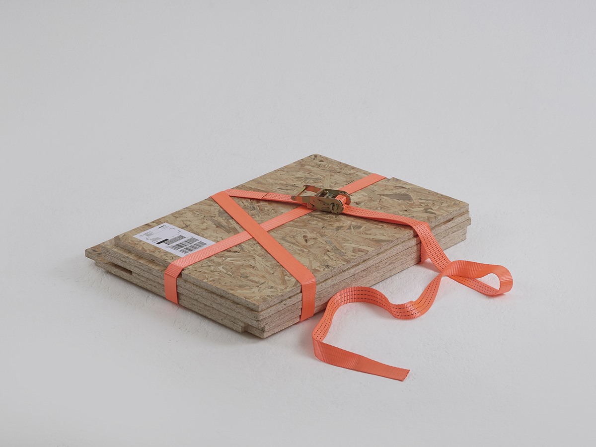 TEMP Chair made of OSB and Cargo Strap by Hoyoung Joo