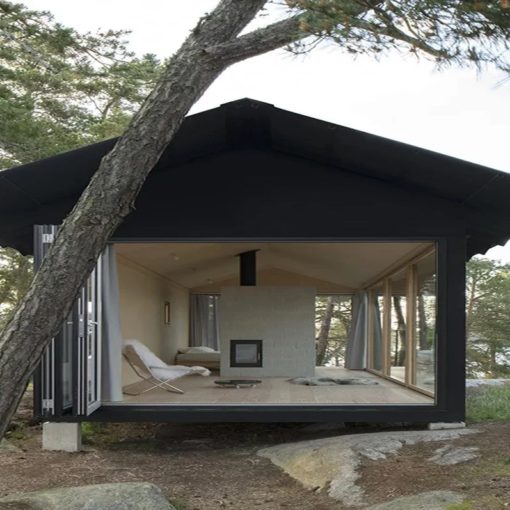 A House - A Minimalist Nordic Cabin by Studio Nāv