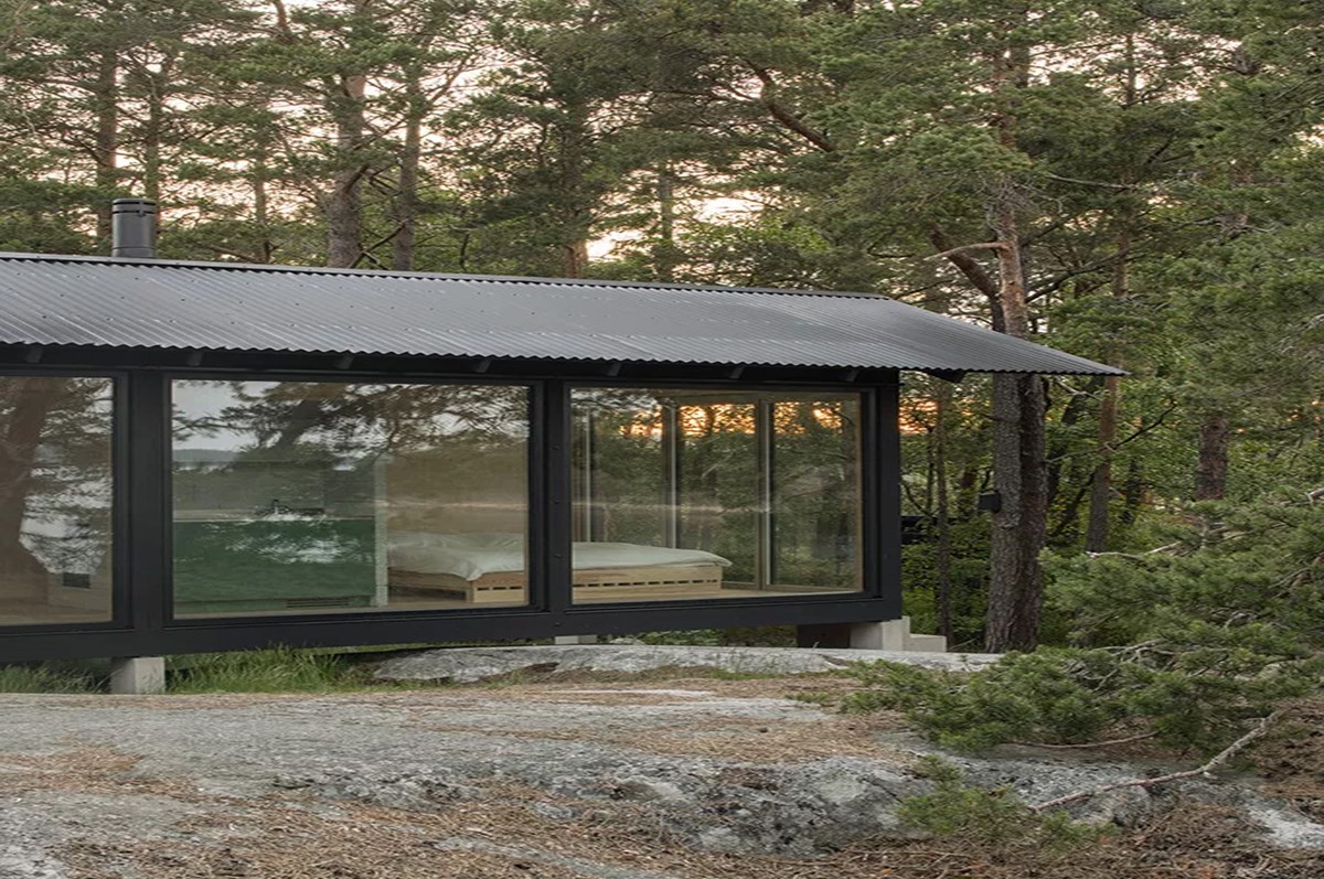 A House - A Minimalist Nordic Cabin by Studio Nāv