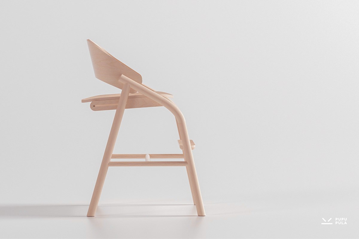 The Little One High Chair by Rudolph Schelling Webermann