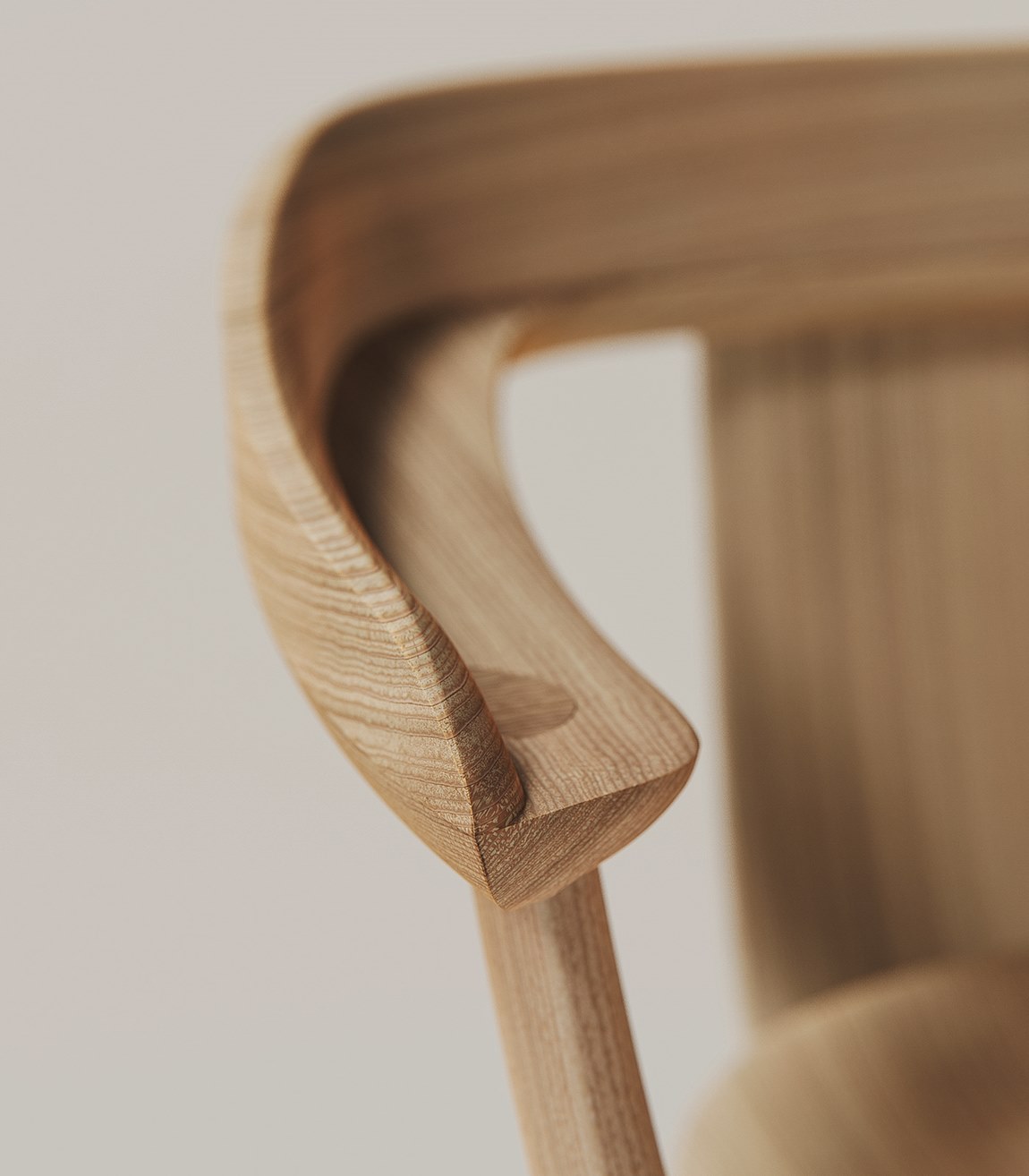 Loop Ash Wood Chair by Annabella Hevesi