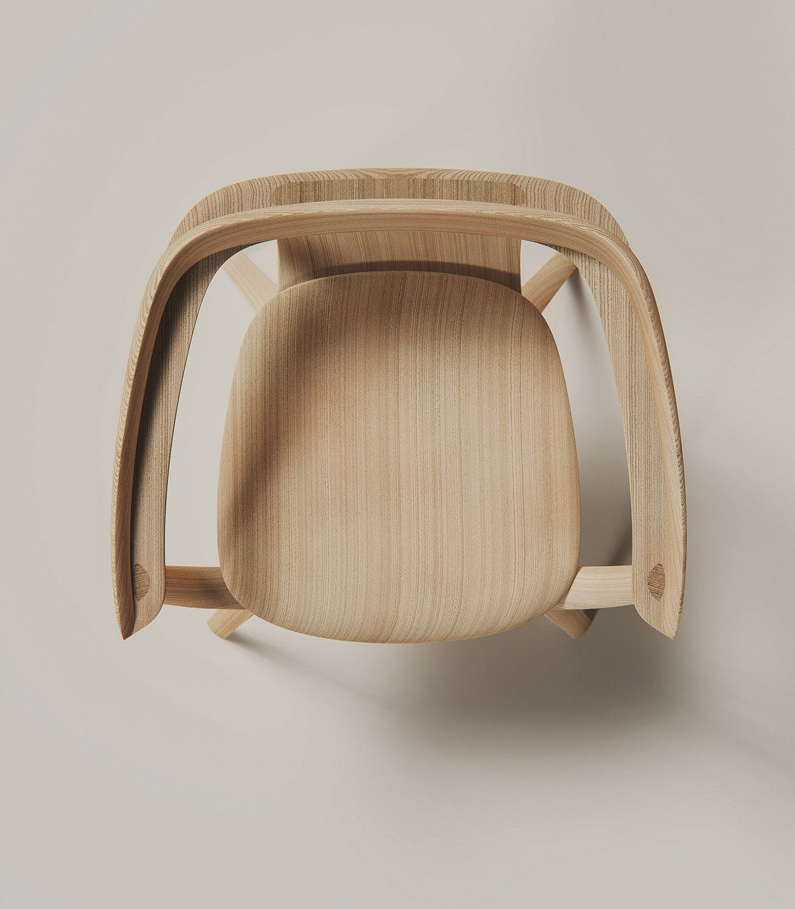 Loop Ash Wood Chair by Annabella Hevesi