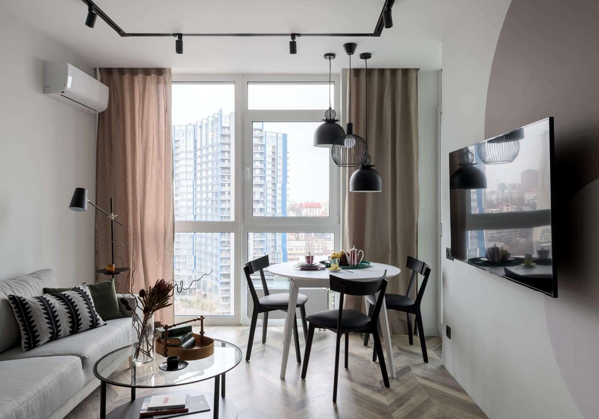 Olive Shade Apartment Interiors by Design Buro Odintsova