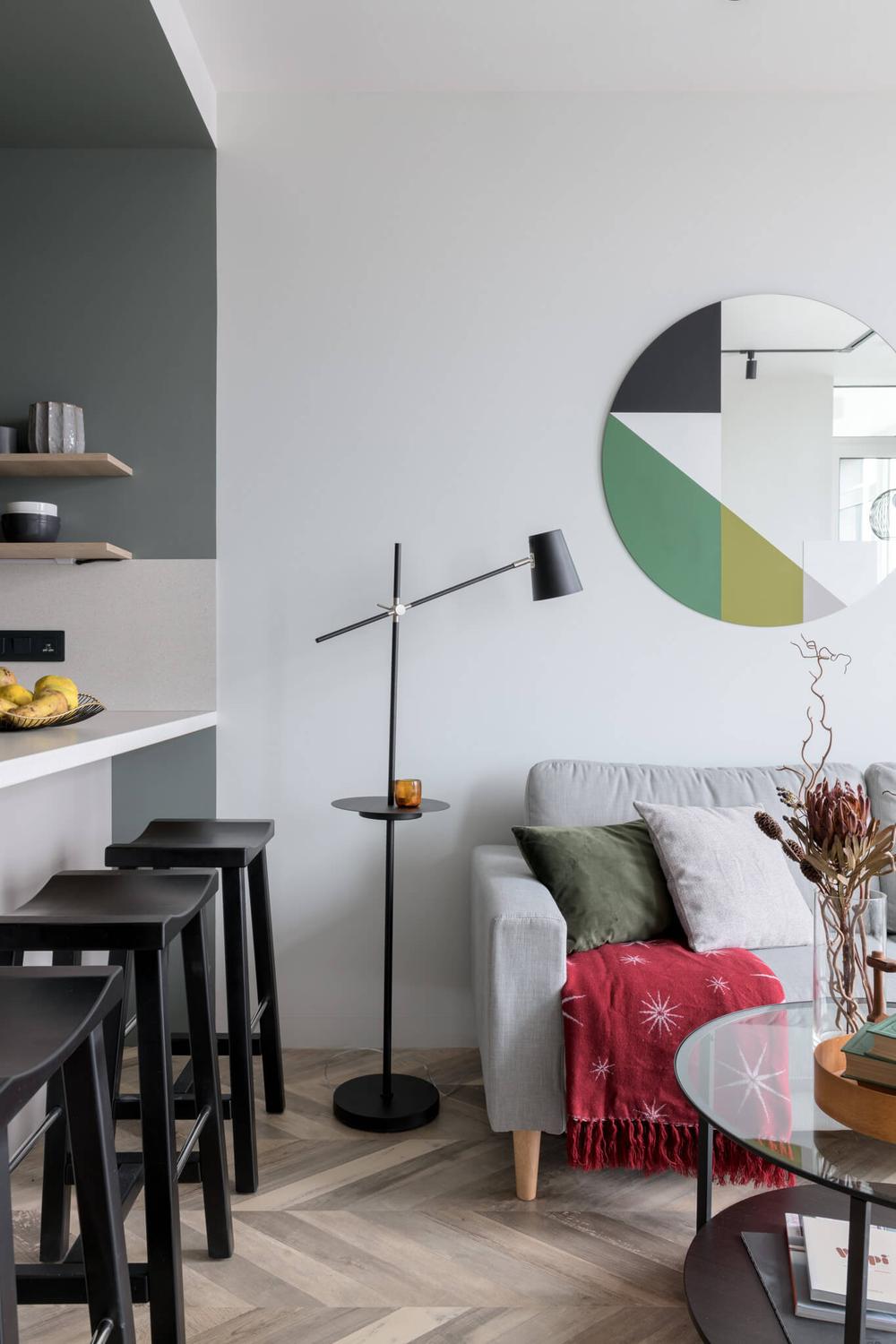 Olive Shade Apartment Interiors by Design Buro Odintsova
