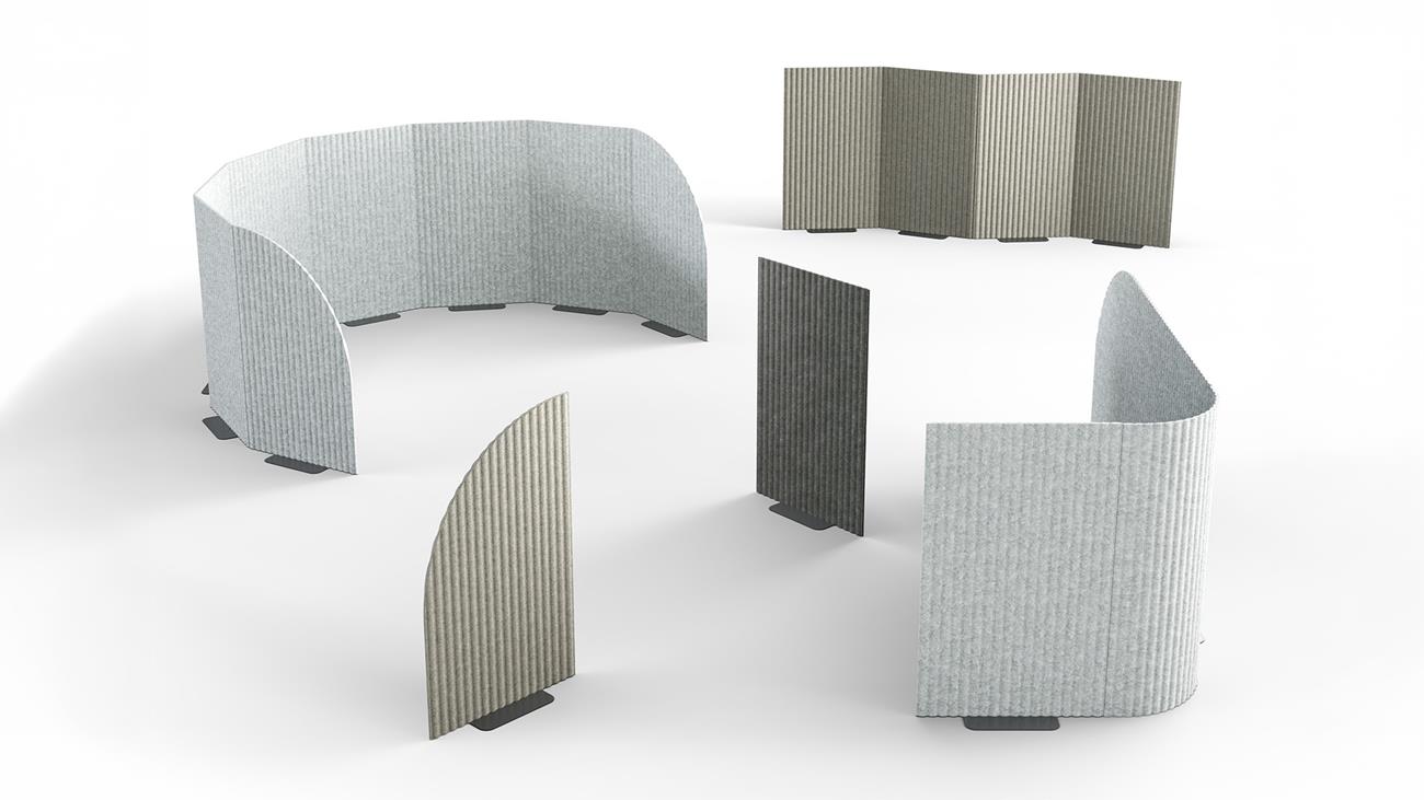 Calm Privacy Screens by Union Design for KFI Studios